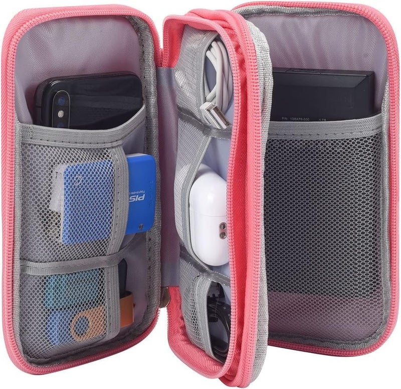 CAOODKDK Electronic Organizer Travel USB Cable Accessories Bag/Case,Waterproof for Power Bank,Charging Cords,Chargers,Mouse,Earphones Flash Driver - Image 4
